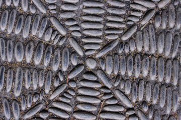 Basaltsteine als Bodenbelag