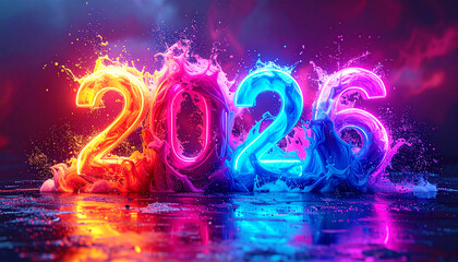 Modern abstract colorful image, 2026, illustration. AI