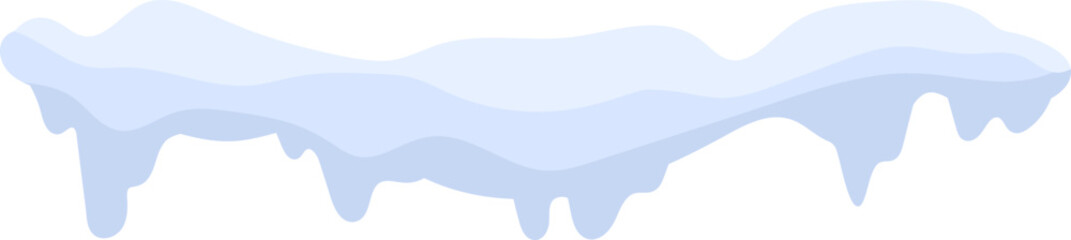 Icicles Hanging from Roof Edge