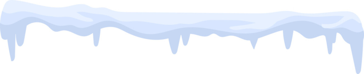 Icicles Hanging from Roof Edge