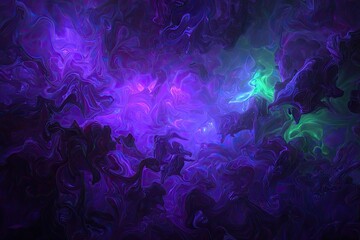 Swirling purple and green smoke texture abstract nebula