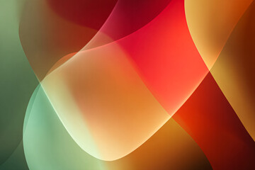 Dynamic Abstract Flow Background Curved Teal and Orange Gradient Layers Modern Vibrant Digital Art Design Template