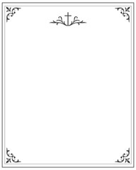 White Background Sympathy Card with Picture Frame