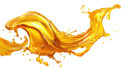 Dynamic golden liquid splash