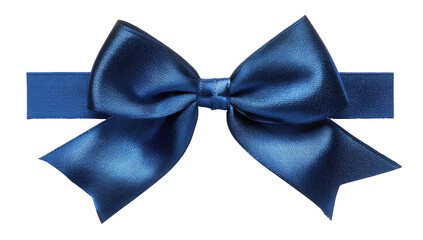 Indigo satin ribbon bow, perfect for gifts