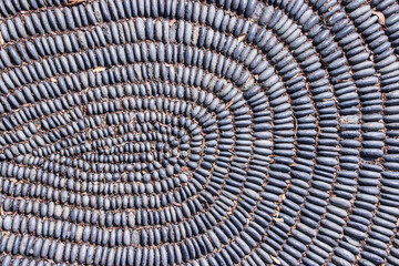 Basaltsteine als Bodenbelag