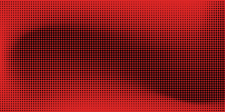 Dot red pattern screen led light gradient texture background. Abstract technology big data digital background. 3d rendering.