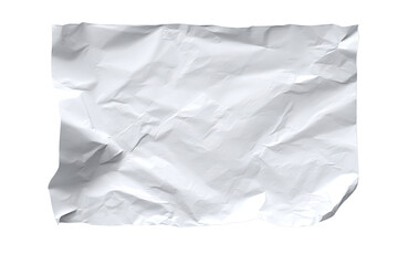 Wrinkled white sheet of paper