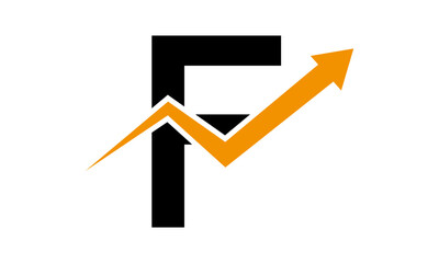 Modern Letter F Finance Logo	
