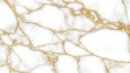 Marble Surface with White and Gold Veins Elegant Natural Stone Background