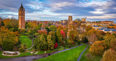 Cabot Tower Surrounded Colorful Autumn