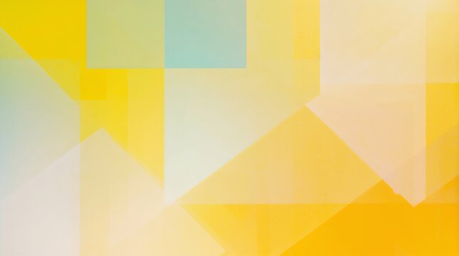 Abstract geometric background with bright yellow and light blue color blocks
