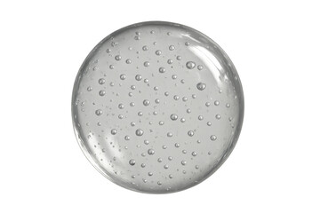 Clear transparent gel drop or liquid serum with bubbles for cosmetic or medical products, natural healthy skincare concept