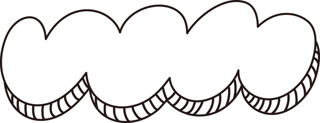 Wavy Speech Bubble – Sketch Line Icon (SVG)