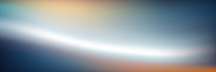 Dark blue orange grainy gradient background, blurry color flow with noise texture, wide banner size