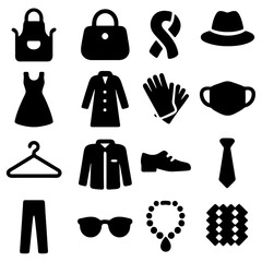 Collection of Fashion Icons: A selection of assorted fashion elements, including accessories and garments, ready to convey style and individuality.