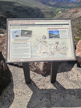 Big Bend Ranch State Park Interpretive Sign