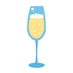 Champagne or prosecco glass