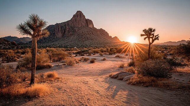 Colorful sky with clouds and stars over a landscape at dusk or dawn.