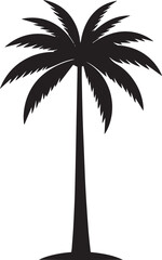 Obraz premium Minimal Palm Tree Shape Vector Illustration