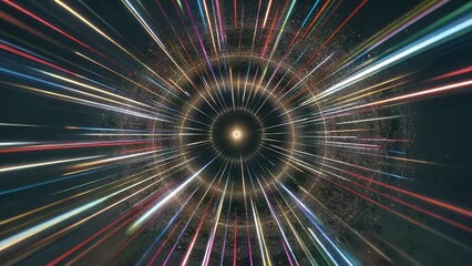 illuminated pattern or design generated through photographic techniques using extended exposure