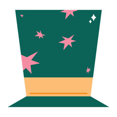 Party hat full of colors