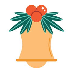 Flat Style Christmas Bells Decoration