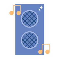 Flat Speaker Music Party Design
