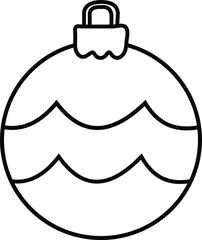 Simple Outline Christmas Ornament