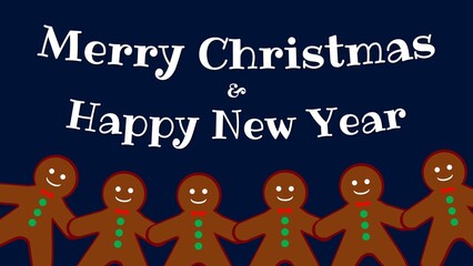 Merry Christmas Greeting background illustration animation