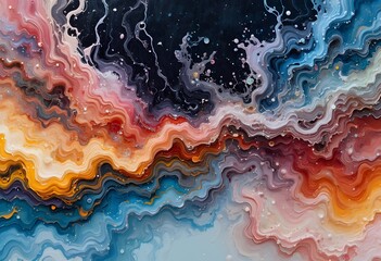 abstract colorful background with paint