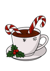 cup of coffee in christmas