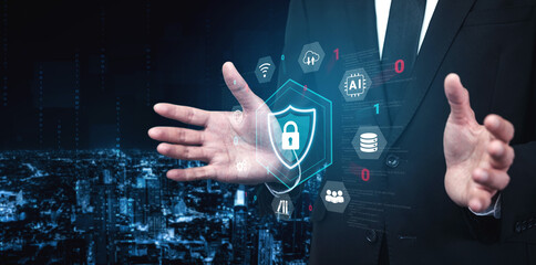 Cybersecurity protection secures network, prevents threats, and strengthens digital data security to ensure trusted system Parse