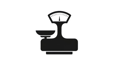 Vintage mechanical scale illustration isolated on transparent background