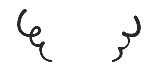 ワクワクした気持ち　ペン書きモノクロの吹きだし