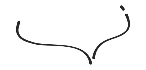 ペン書きモノクロの吹きだし