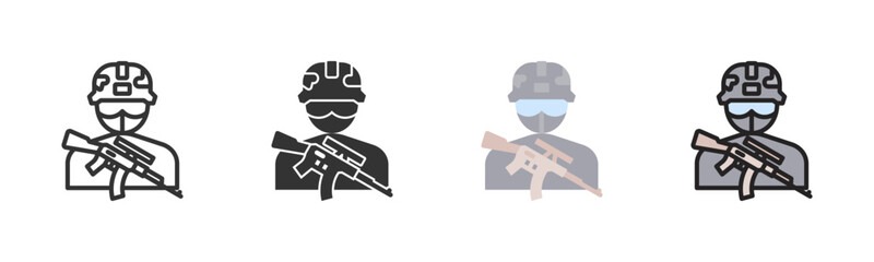 Special Forces Icon Pack In Multiple Styles