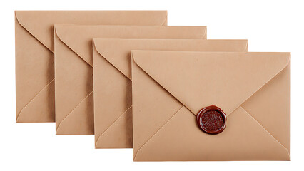 old envelope with wax seal