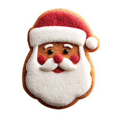 santa claus face made from gingerbread