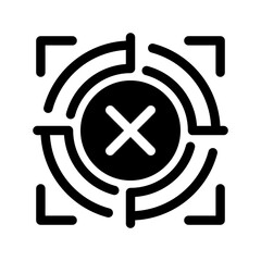 Target Icon Vector Symbol Design Illustration