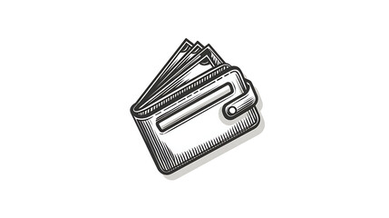 A wallet with a zipper pocket and a card slot