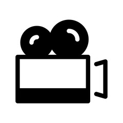 Video Camera Icon Vector Symbol Design Illustration