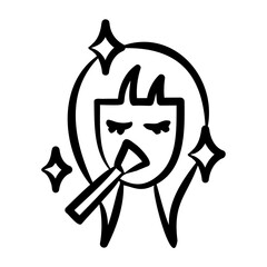 Beauty Regimen Icon - Handdrawn