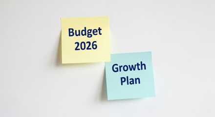 Budget 2026 financial goals business goals finance planning note growth plan strategy for company future planning and budget target with optimistic tone for team motivation