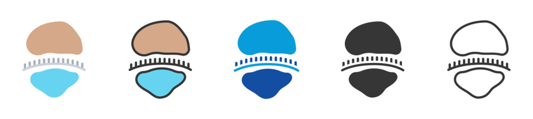 ribosome icon set multi style various collection