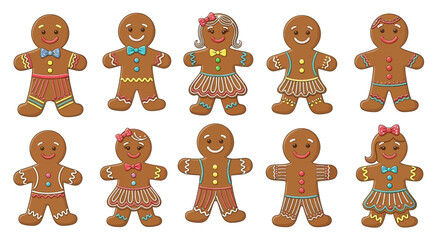 Festive Gingerbread Characters A Sweet Collection of Holiday Delights