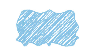 Fototapeta premium Organic chalk squiggle sketch frame forms a blank rectangle with diagonal border and textured background. Hand drawn texture combines sketchy scribble line with text area for creative message.