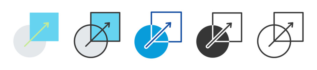 blend icon set multi style various collection