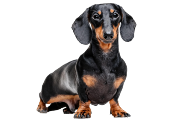 Black and white rabbit isolated on a transparent or white background