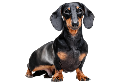 Black and white rabbit isolated on a transparent or white background